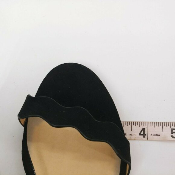 Chinese Laundry Womens Rosie Scalloped Open Toe Slingback Pumps Black 8.5 New - Picture 7 of 10